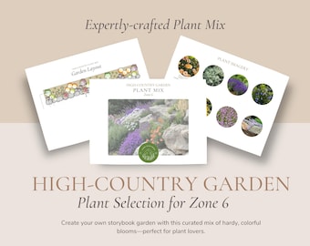 Rocky Mountain High Country-tuinplantenmix - pdf-download, Garden Design Zone 5 en 6