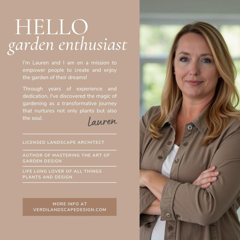 Diseño de jardín campestre: Pasteles rosa, morado y blanco (Descarga digital para zonas 6 y 7) imagen 2