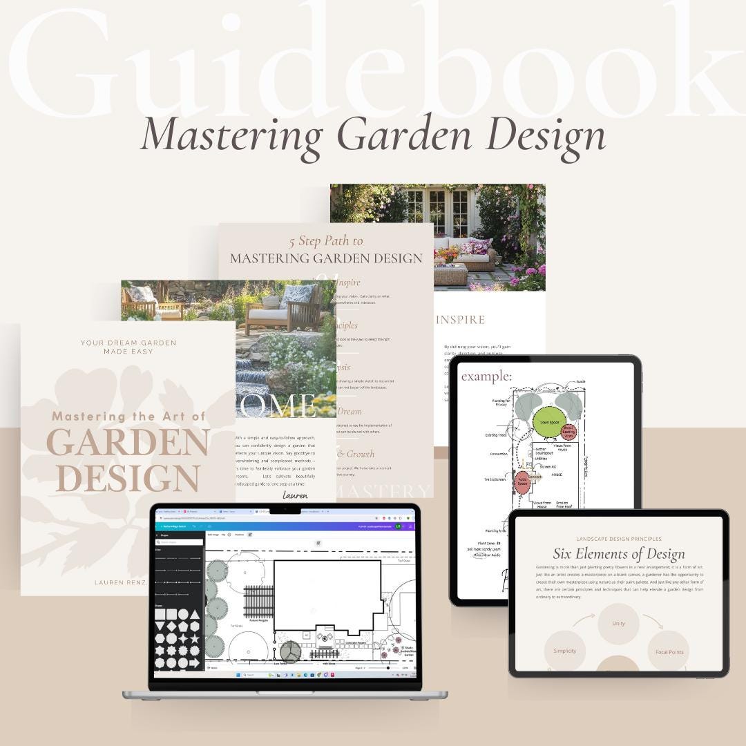 Garden Design Guidebook: 5-step Outdoor Oasis (digital Download) - Etsy