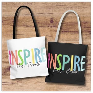 Personalized Teacher Tote Bag: Custom Back-to-School Gift