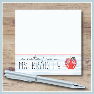 Personalized Teacher Sticky Notes,  Back to School Teacher Gift, Boho Rainbow Sticky Notes, Custom Teacher Post-it® Notes, New Teacher Gifts