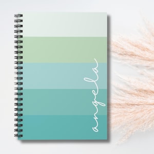 Quaderno a spirale a righe personalizzato: diario personalizzato per le donne