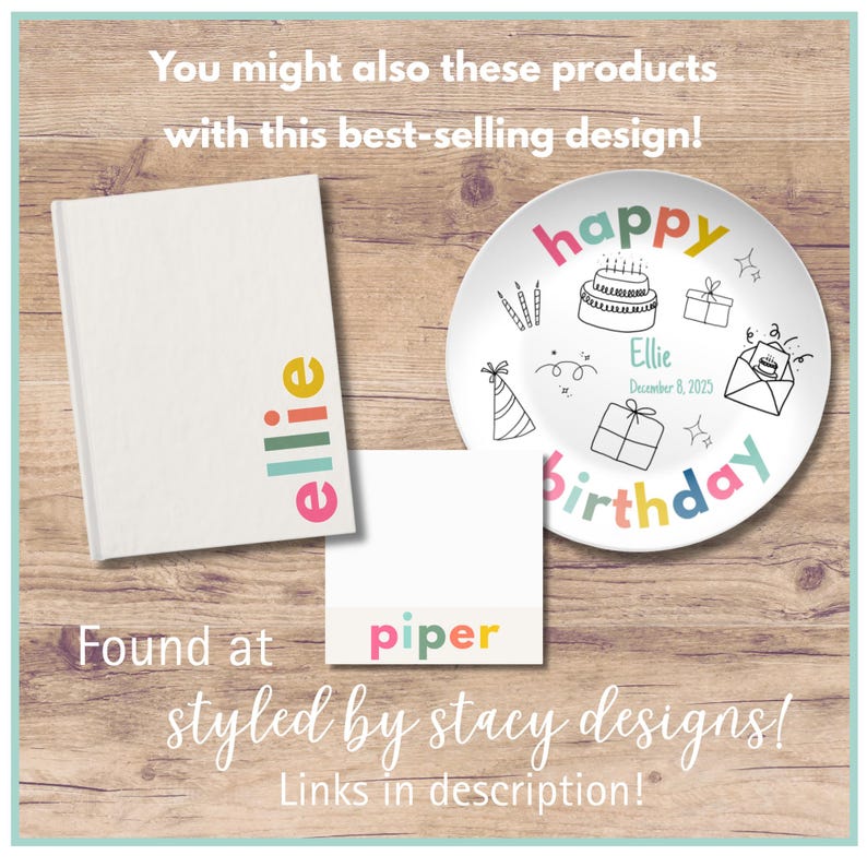 Personalized Kids Notebook: Custom Name, Party Favor, 6" x 8" image 10
