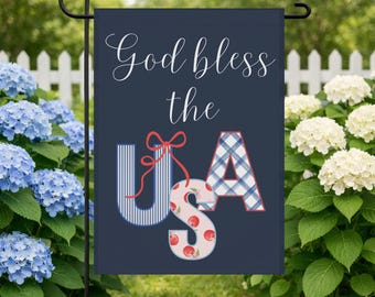 Patriotic Garden Flag: Red White Blue USA Banner
