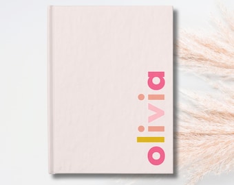 Personalized Journal for Girls: Custom Name Gift, Party Favor