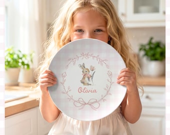 Plato personalizado para niños: regalo de recuerdo de Pascua