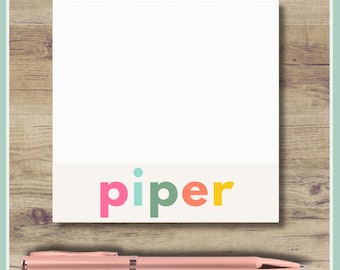 Personalized Notepad:  Custom Post-it® Notes. Christmas Gift for Kids