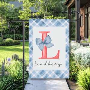 Monogram Outdoor Sign, RV gifts, Summer Garden Flag, Patriotic House Flags, Monogrammed House Flag, Outdoor decorative Flag, Porch Decor