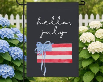 Patriotic Garden Flag: Red White Blue, 4th of July Decor