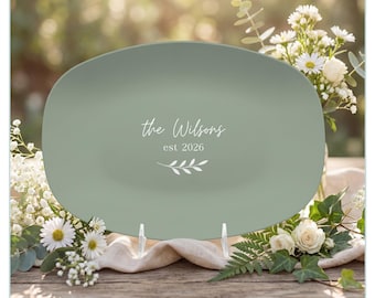Custom Wedding Platter: Personalized Wedding Gift, Gift for Engaged Couple, Bridal Shower Present