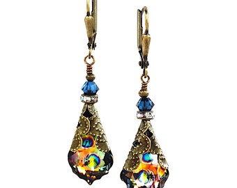 Vintage Earrings for Women Crystal Dangle Drop Unique Jewelry Gifts for Women