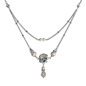 Layered Crystal Necklace Jewelry for Women Gift for Her
