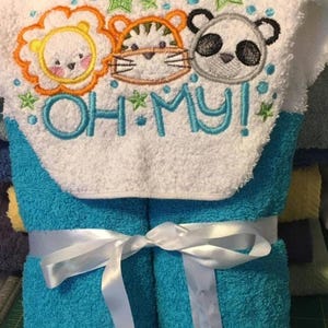 Hooded bath towel