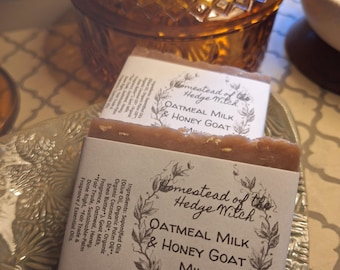 Cold Process Soap - Oatmeal Milk and Honey Goat Milk