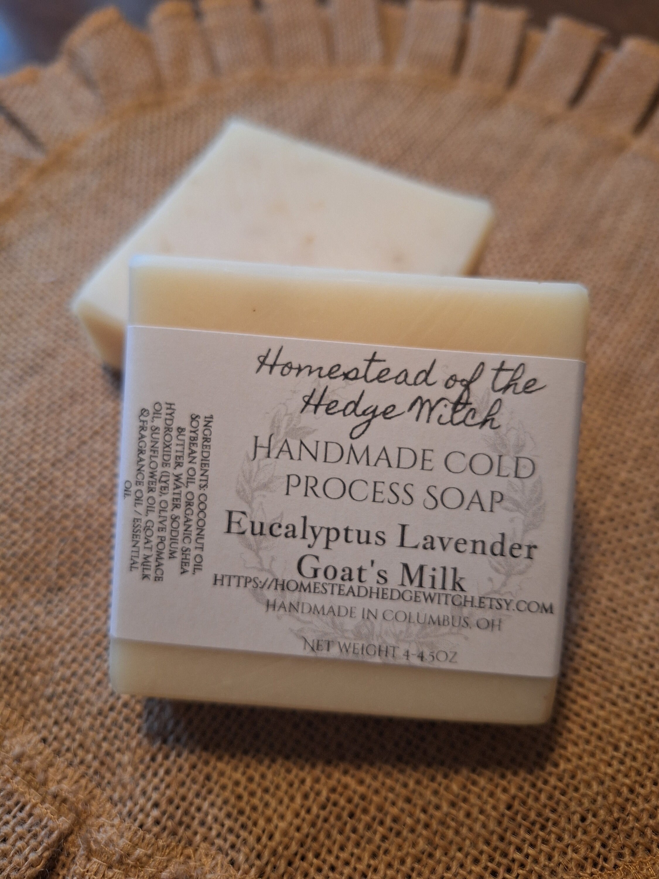 Cold Process Soap - Eucalyptus Lavender Goat's Milk - Etsy