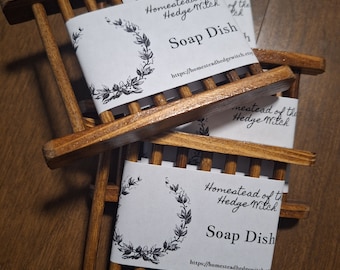 Dark Wooden Soap Dish
