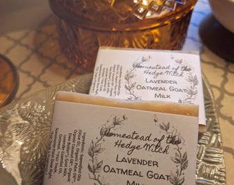 Cold Process Soap - Lavender Oatmeal Goat Milk