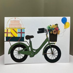 Carte d'anniversaire vélo