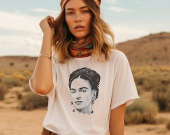 Frida Kahlo Mexican Painter Graphic Design Art Tee Shirt Unisex Softstyle T-Shirt