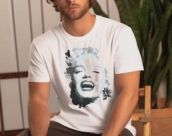 Marilyn Monroe Graphic Design Art Tee Shirt Unisex Softstyle T-Shirt