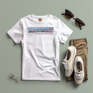 Camiseta Bonneville Salt Flats: Camiseta minimalista con gráfico Speed Desert de KRANKY GOODS