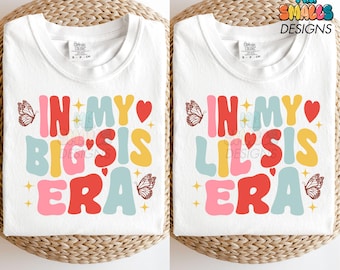 Sister Shirt Sublimation Png Sister Era Groovy Png Matching Sister Shirt Instant Download Big Sis Little Sis Trendy Png Family Shirt Png