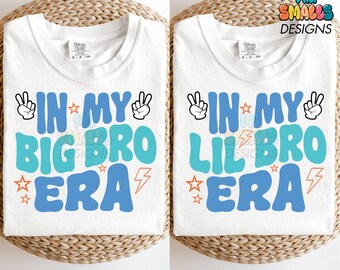 Brother Shirts Sublimation Png Designs Big Bro Little Bro Instant Download Matching Brother Shirt Trendy Retro Png Family Shirt Png Toddler