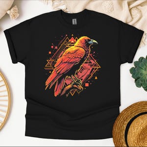 Vintage Raven Shirt - Japanese Crow Graphic Tee - Gothic Bird Lover T-Shirt - Dark Academia Aesthetic