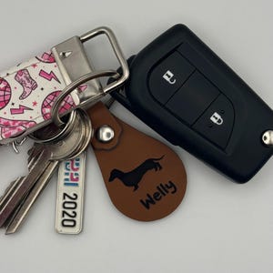 Dachshund Gift Keyring, Sausage Dog Gift Keychain, Handmade Keyring, Gift for Dachshund Lovers, Christmas Gifts