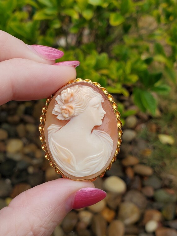 Real Cameo Brooch atelieryuwa.ciao.jp