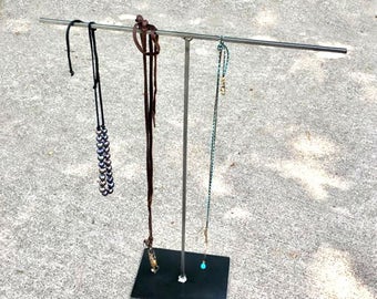 T-STAND Jewelry Display in Natural Metal Steel