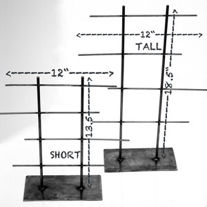 TALL Natural Steel Metal Jewelry Display Rack image 4