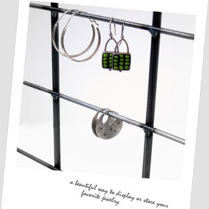 TALL Natural Steel Metal Jewelry Display Rack image 1