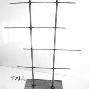 TALL Natural Steel Metal Jewelry Display Rack image 2