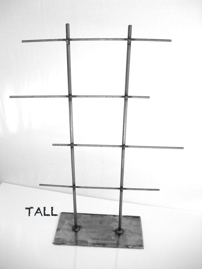 TALL Natural Steel Metal Jewelry Display Rack image 2