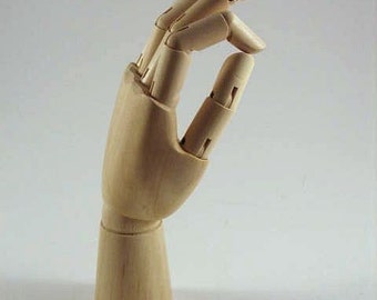 Wooden 10" HAND Mannequin Manikin Display MEDIUM 10" - New