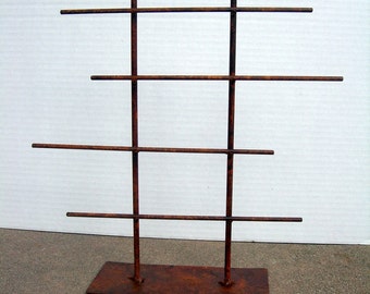 SHORT Rustic Metal Jewelry Display Rack