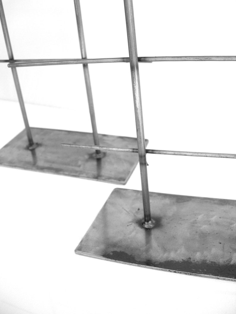 TALL Natural Steel Metal Jewelry Display Rack image 3