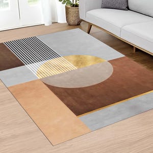 Area Rug, Scandinavian Rugs, Mid Century Modern Rug, Abstract Rug, Minimalist Rug, Soft Rug, Indoor Rug, Home Decor Rug, Large Rug, Oversize