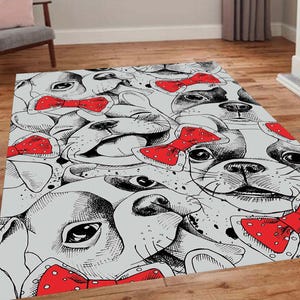 Soft Dog, Custom Pet Portrait Rug, Personalized Pet Rug, Custom Dog Portrait, Animal Rug, Custom Design Rug, Personalized Gift,Gifts for Pet