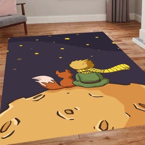Der Kleine Prinz Teppich,Le Petit Prince,Teppich,Kinderzimmer,Teppich,Kinderzimmer,Teppich,Kinderzimmer Dekor,Teppich,Kinderzimmer Dekor,Teppich