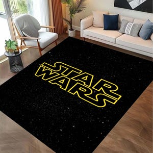 Area Rug, Soft Rug, Custom Rug, Star Wars Rug, STARWARS RUG, Personalized Rug, Kids Room Rug, Kids Room Gift Rug, Indoor Rug, Non Slip Based
