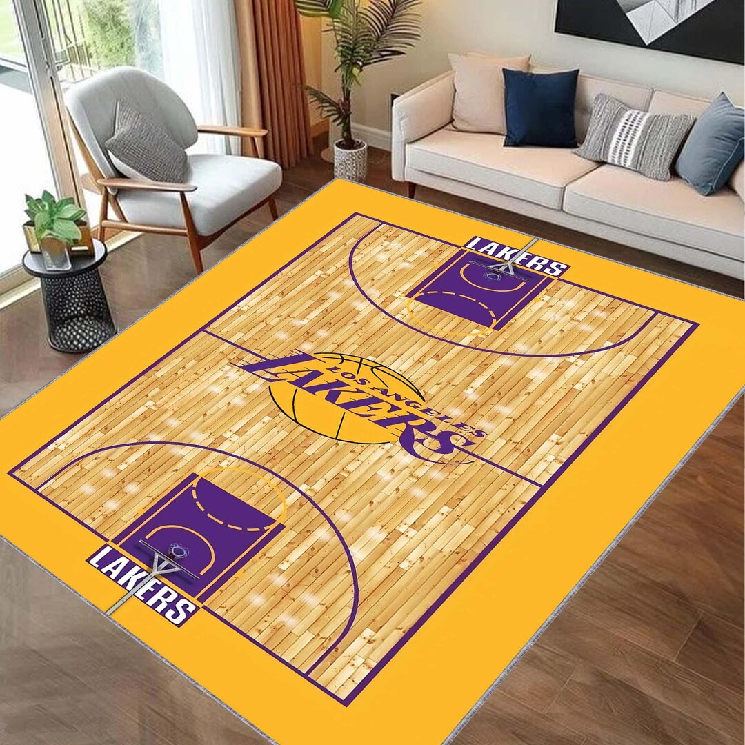 Basketball Court Rug, Large Rug, Oversize Rug, Custom Rug, Basketball ...