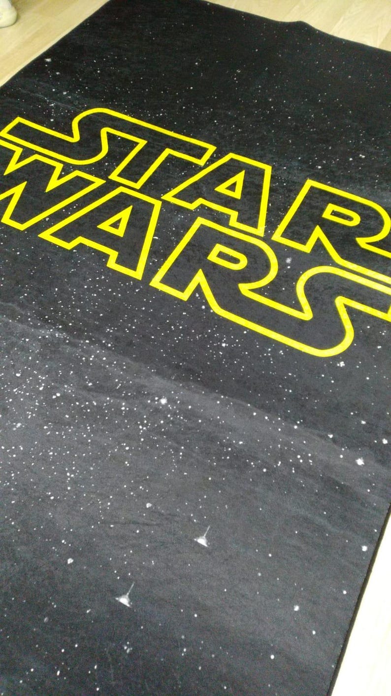 Area Rug, Soft Rug, Custom Rug, Star Wars Rug, STARWARS RUG, Personalized Rug, Kids Room Rug, Kids Room Gift Rug, Indoor Rug, Non Slip Based image 2