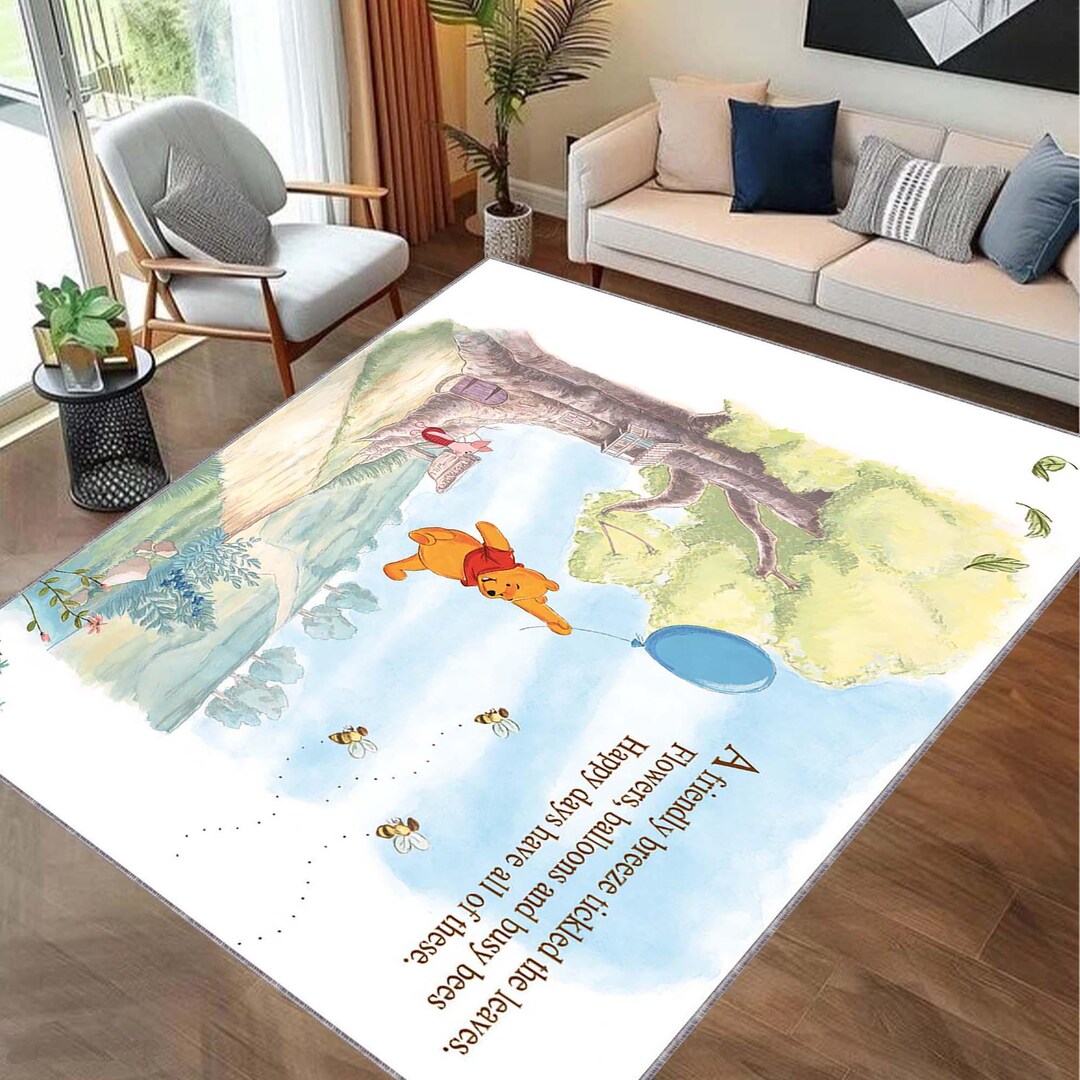 Poop Bear Rug, Rug for Kids Room, Winnie the Pooh Rug,nursery Rug ...