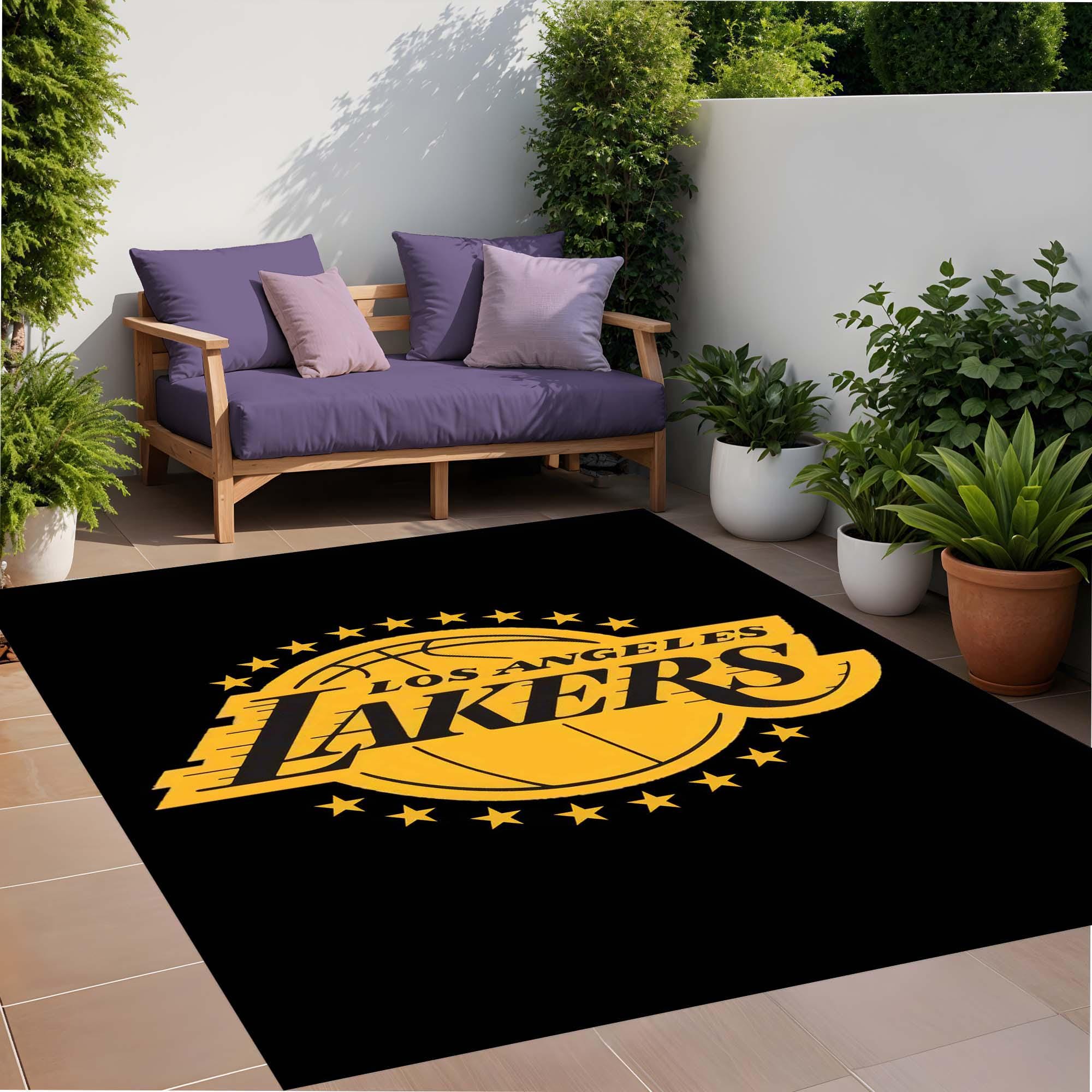 ☆新品☆ NBA レイカーズ　lakers ラグ　インテリア　絨毯　バスケ Kids Room Rug, Mat Rug,custom Losangeleslakers Area Rug