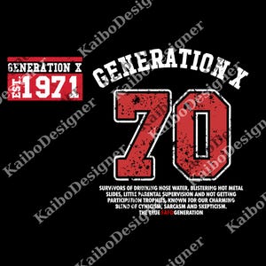 Custom Year Gen X FAFO New Version png, Gen X Raised On Hose Water And Neglect png, Trendy Vintage png