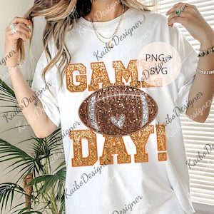 Glitter Football Game Day png, Retro Football png, Football Mama Digital, Touchdown Season png, Twinkle Football png