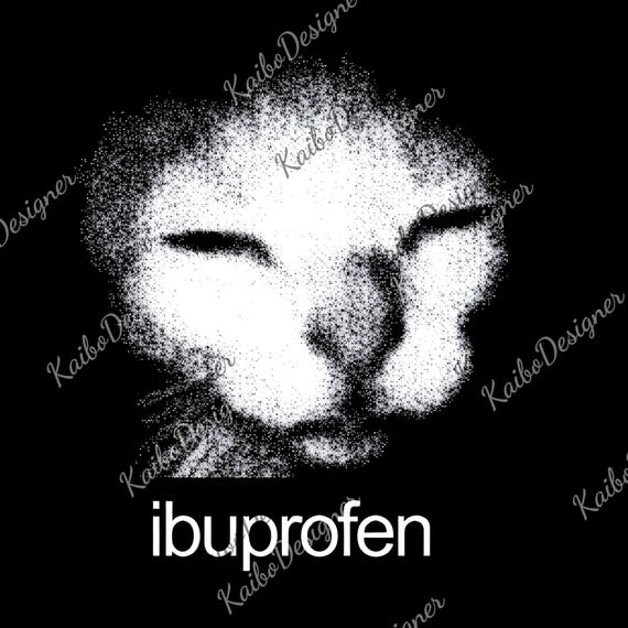 Funny Ibuprofen Cat Meme png, Funny Cat png, Stupid Cat Gifts, Ugly Cat png, Unhinged Digiatl, Cringe png, Inappropriate png