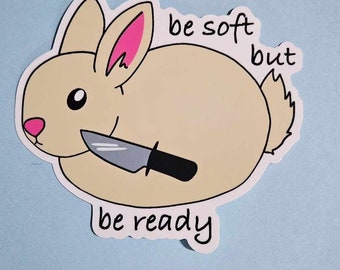 Be Ready Bunny Sticker